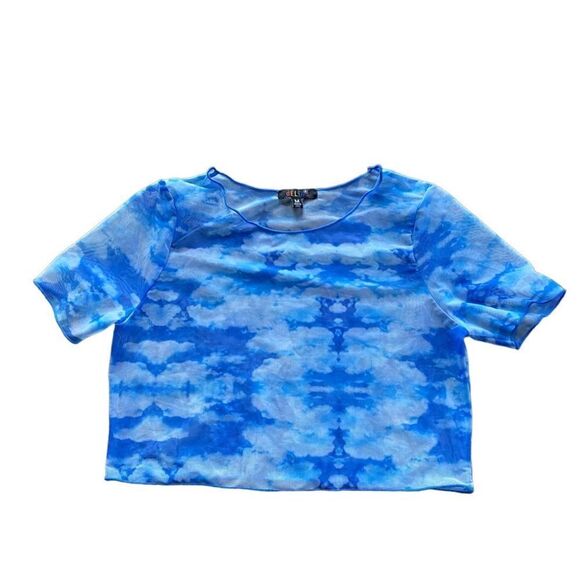 Delias X Dollskill Mesh Tshirt Cloud Medium - Picture 1 of 3